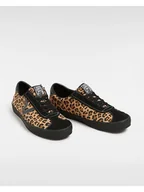 Trampki męskie - Vans Skórzane sneakersy w kolorze czarno-beżowym - miniaturka - grafika 1