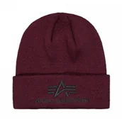 Odzież taktyczna i umundurowanie - Alpha Industries Czapka zimowa 3D Beanie 168910 608 - Dark Cherry - miniaturka - grafika 1