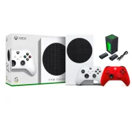 Konsole Xbox - Xbox Series S 512GB + Dodatkowy Pad Czerwony + Ładowarka Nacon XSX Battery Box - miniaturka - grafika 1