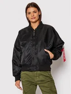 Kurtki damskie - Alpha Industries Kurtka bomber MA-1 128002 Czarny Regular Fit - miniaturka - grafika 1