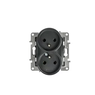 Legrand Gniazdo podwójne USB Niloe Selection 762295 typ C+C 3 A antracyt - Gniazdka elektryczne - miniaturka - grafika 1