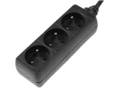 Listwy zasilające - Listwa zasilająca HAMA Standard 3gn, 3m Czarny P2223743 - miniaturka - grafika 1