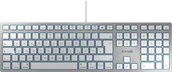 Klawiatury - CHERRY KC 6000 SLIM FOR MAC klawiatura Biuro USB AZERTY Francuski Srebrny JK-1610FR-1 JK-1610FR-1 - miniaturka - grafika 1