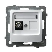 Gniazdka elektryczne - Ospel elektro Gniazdo antenowe Pojedyncze typu F - Karo GPA-1SF/M/00 - miniaturka - grafika 1