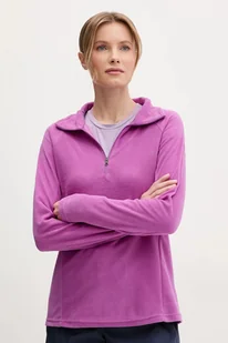 Columbia bluza sportowa Glacial kolor fioletowy gładka 1802201 - Bluzy damskie - miniaturka - grafika 1