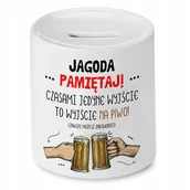 Skarbonki - Skarbonka 330 ml Dla Zoi Córki Dziecka Prezent z Nadrukiem ze Zdjęciem + Opakowanie na prezent (wzór 02) - miniaturka - grafika 1