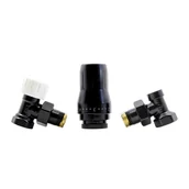 Złącza i kolanka wentylacyjne - Schlösser Zestaw termostatyczny kątowy czarny 1/2 x 1/2 - miniaturka - grafika 1