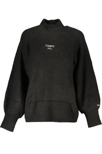 CZARNY SWETER DAMSKI TOMMY HILFIGER - Piżamy damskie - miniaturka - grafika 1