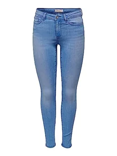 ONLY Damskie spodnie jeansowe ONLWAUW MID Skinny DNM BJ617 NOOS, Special Bright Blue Denim, SW / 32L, Special Bright Blue Denim, S x 32L - Spodnie damskie - miniaturka - grafika 1