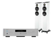 Zestawy stereo - Rotel RA-1572 MkII (srebrny) + FS408.2 (biały) - miniaturka - grafika 1