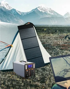 Przenośny panel solarny TRAVEL SOLAR 80W USB SKŁADANY VOLT POLSKA - Zestawy solarne - miniaturka - grafika 9