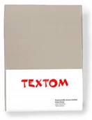 Prześcieradła - GRUBE PRZEŚCIERADŁO Z GUMKĄ 200x220 BAWEŁNA PREMIUM NA WYSOKI MATERAC BEŻ - miniaturka - grafika 1