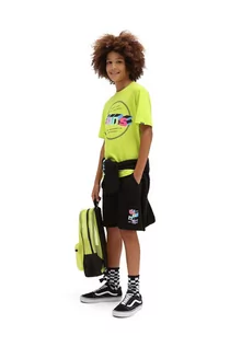 Spodnie i spodenki dla chłopców - Vans szorty bawełniane dziecięce DIGITAL FLASH FLEECE SH Black kolor czarny regulowana talia - grafika 1