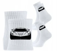 Skarpetki męskie - 3x Skarpetki Urodziny Prezent Skarpety dla kierowcy auta FERRARI - miniaturka - grafika 1