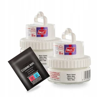 Pasta w Kremie Biała do Butów x2 z Chusteczką do Skóry Palc Zestaw 3w1 - Środki do obuwia i ubrań - miniaturka - grafika 1