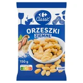 Orzeszki - Carrefour Classic Orzeszki ziemne solone 150 g - miniaturka - grafika 1