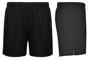 Krótkie Spodenki WF Szorty Sportowe Dziecięce PLAYER ROLY 0453 CZARNE 128 - Spodenki damskie - miniaturka - grafika 1