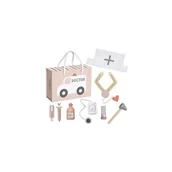 Zabawki sensoryczne - Jabadabado Drewniany zestaw lekarski różowy 18 msc + - miniaturka - grafika 1