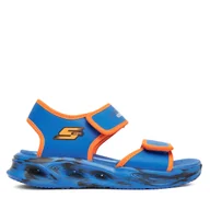 Buty dla chłopców - Sandały Skechers Sola Glow Sandal-Fusion Brights 407032L/BLOR Niebieski - miniaturka - grafika 1