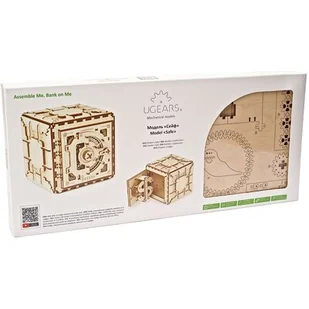 Ugears Model mechaniczny do składania. Sejf, 70011 - Modele do sklejania - miniaturka - grafika 1