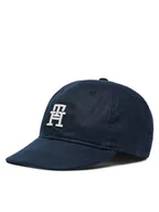 Czapki dla dzieci - Tommy Hilfiger Czapka z daszkiem Summer Prep AU0AU01954 Granatowy - miniaturka - grafika 1