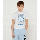 Koszulki dla chłopców - Karl Lagerfeld Kids T-shirt | Regular Fit - miniaturka - grafika 1