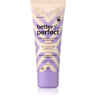 Eveline KOLOROWKA Better Than Perfect Podkład nawilżająco-kryjący nr 03 Light Beige 30ml - Podkłady do twarzy - miniaturka - grafika 1