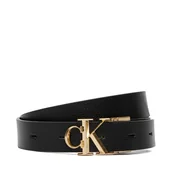 Paski - Pasek Damski Calvin Klein Facet Ck 25Mm Pebble Rev/Adj LV04F7044G Czarny - miniaturka - grafika 1