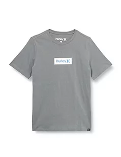 Hurley Hurley Chłopcy B O&o Small Box Tee Ss T-Shirt szary Przydymiony szary 13 Jahre BQ1476 - Koszulki dla chłopców - miniaturka - grafika 1
