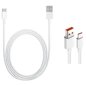 Kable USB - ULTRA SZYBKI ORYGINALNY KABEL XIAOMI /120W USB TYP-C 6A 1M BIAŁY - miniaturka - grafika 1