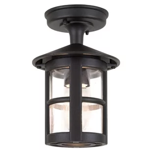 Elstead Lighting Hereford Flush Wall Down Lantern BL21A BLACK Lampa sufitowa ogrodowa IP44 stylowa BL21A BLACK) - Lampy ogrodowe - miniaturka - grafika 1