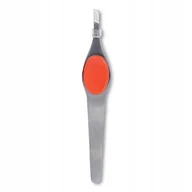 Akcesoria i kosmetyki do stylizacji brwi - Deni Carte Pęseta Pinceta Do Brwi Pomarańczowa - miniaturka - grafika 1