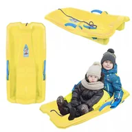 Sanki i ślizgacze - SANKI Z DWOMA RĘCZNYMI HAMULCAMI MOLTI żółte - miniaturka - grafika 1