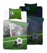 Pościel dla dzieci - ﻿Pościel Świecąca w ciemności 160x200 Bramka Boisko Piłka - miniaturka - grafika 1