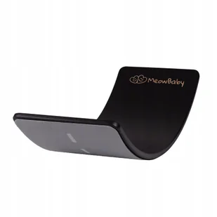 MeowBaby® Deska do Balansowania z Filcem 80x30cm dla Dzieci, Balance Board Czarny z Filcem, Autostrada, Szary - Skoczki dla dzieci - miniaturka - grafika 1