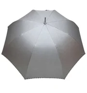 Parasole - Parasol Damski Metalik Srebrny - Automatyczny, Wiatroodporny - miniaturka - grafika 1