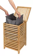 Kosze na bieliznę - Kosz na pranie bambusowy jednokomorowy BAMBOO - miniaturka - grafika 1