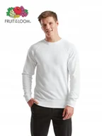 Bluzy męskie - FRUIT OF THE LOOM 62138 Lekka Bluza Męska BIAŁA rozm: S - miniaturka - grafika 1