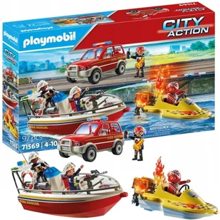 Playmobil City Action 71569 Akcja Straży Pożarnej Na Wodzie - Klocki - miniaturka - grafika 1