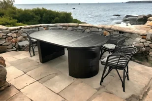 Okrągły Stół Ogrodowy – Odporny na Warunki Atmosferyczne - Stoły - miniaturka - grafika 1