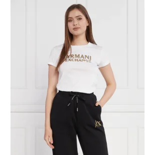 Armani Exchange T-shirt | Regular Fit - Koszulki i topy damskie - miniaturka - grafika 1