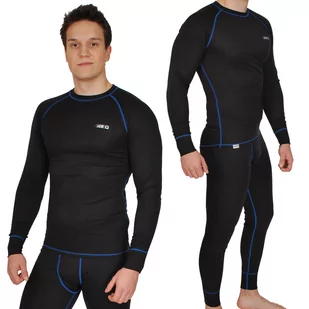 Bielizna termoaktywna męska Ice-Q Smart Man Black/Blue - Bielizna sportowa męska - miniaturka - grafika 1