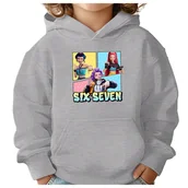 Bluzy dla dziewczynek - BLUZA DZIECIĘCA 67 SIX SEVEN VIRAL HUNTRIX 122-128 CHŁOPIĘCA DZIEWCZĘCA - miniaturka - grafika 1