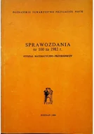 Książki o kulturze i sztuce - Sprawozdania nr 101 za 1982 r Wydział matematyczno - przyrodniczy - miniaturka - grafika 1
