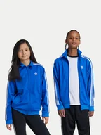 Moda i Uroda OUTLET - adidas Bluza Firebird IY9799 Niebieski Regular Fit - miniaturka - grafika 1