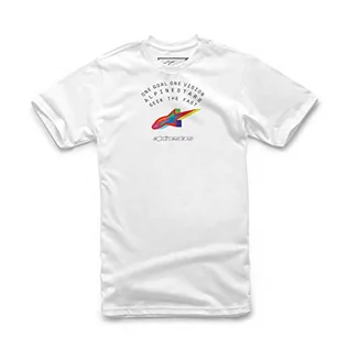 Koszulki męskie - Alpinestars Koszulka męska Temple Tee z krótkim rękawem, biała, L, biały, L - grafika 1