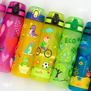 ION8 Różowa butelka na wodę w jednorożce 500 ml - Butelki filtrujące - miniaturka - grafika 10