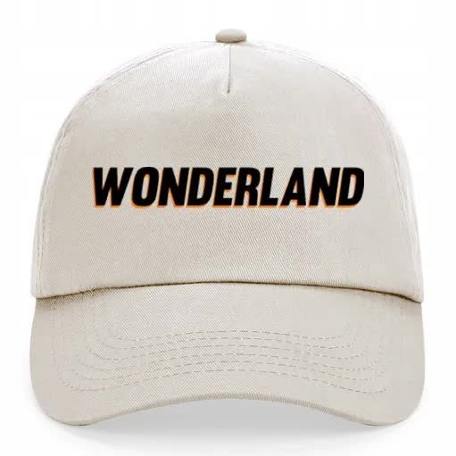 Czapka Beżowa Daszek Na Wiosnę WONDERLAND Wzory