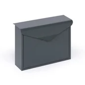 Skrzynki na listy - Skrzynka pocztowa, zwiększona odporność na deszcz, 360 x 290 x 100 mm, antracytowa - miniaturka - grafika 1