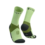 Skarpetki sportowe męskie - COMPRESSPORT Skarpetki do biegania ULTRA TRAIL SOCKS V2.0 woodbine/shadow lime - miniaturka - grafika 1